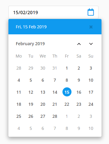 Window Date Picker